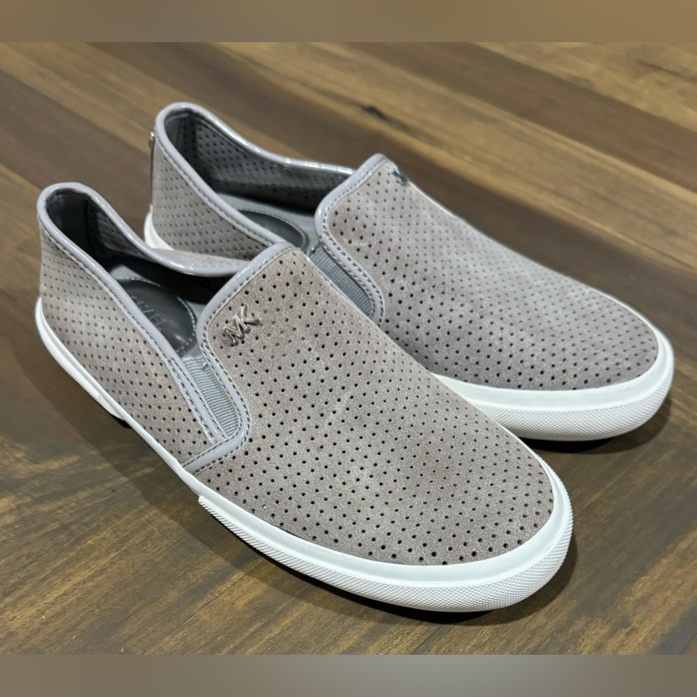 Michael Kors Women's Gray Suede Slip On Sneakers Size 6